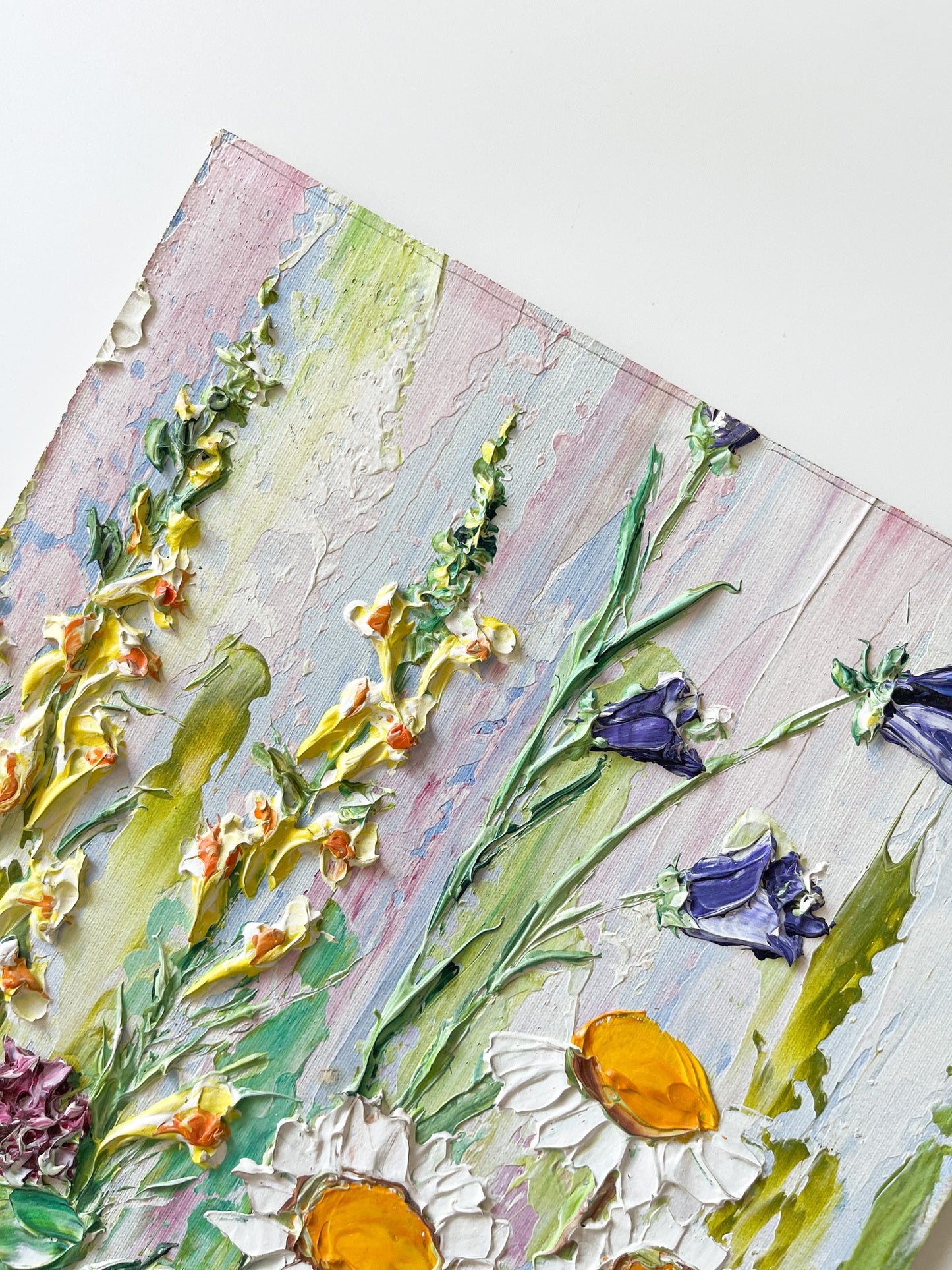 Vintage Impasto Floral Painting W. Smirnoff