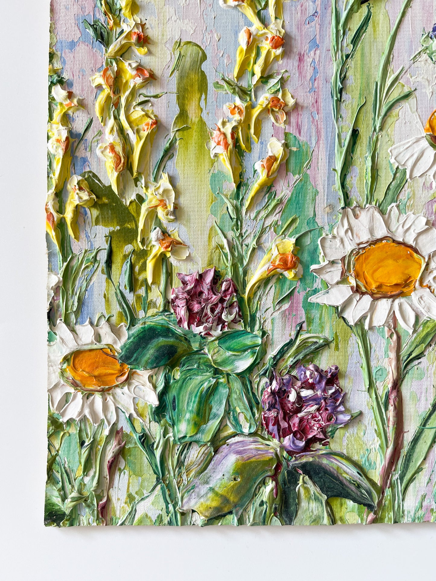 Vintage Impasto Floral Painting W. Smirnoff
