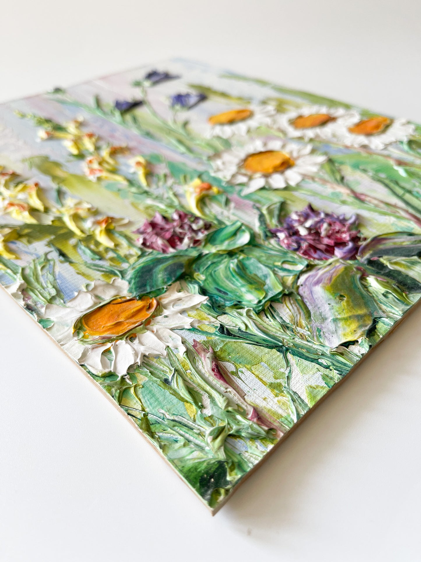 Vintage Impasto Floral Painting W. Smirnoff