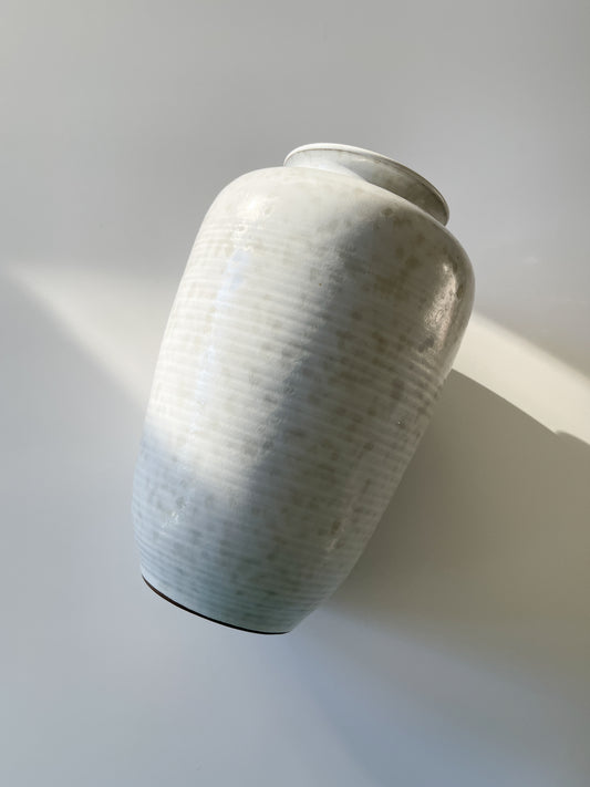 Midcentury Flecked Satin Glaze German Studio Pottery Vase