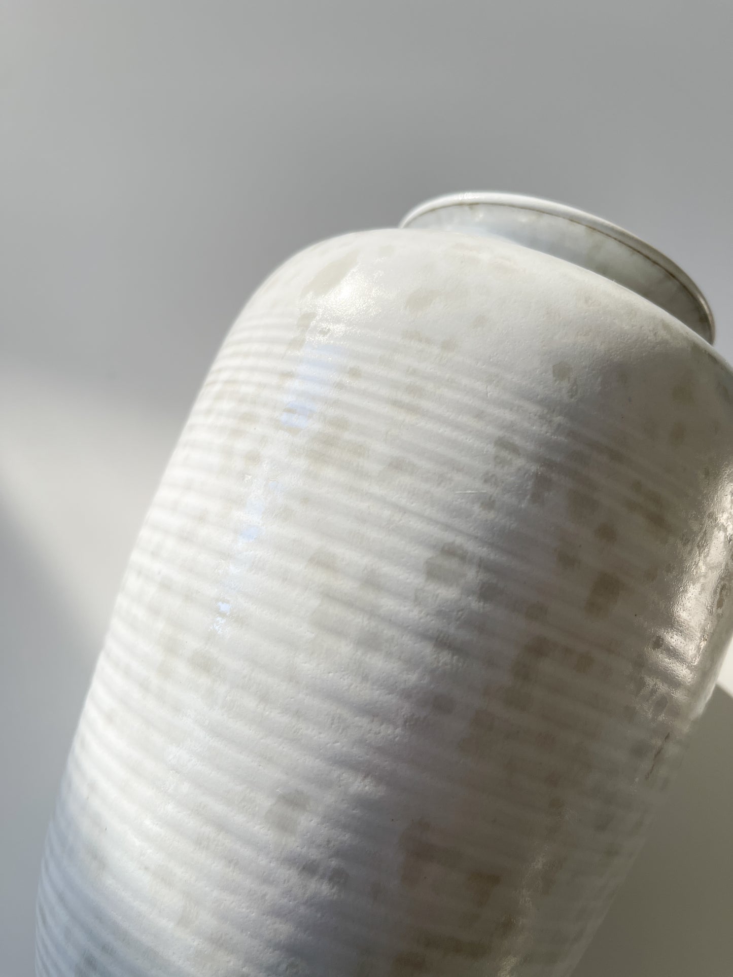 Midcentury Flecked Satin Glaze German Studio Pottery Vase