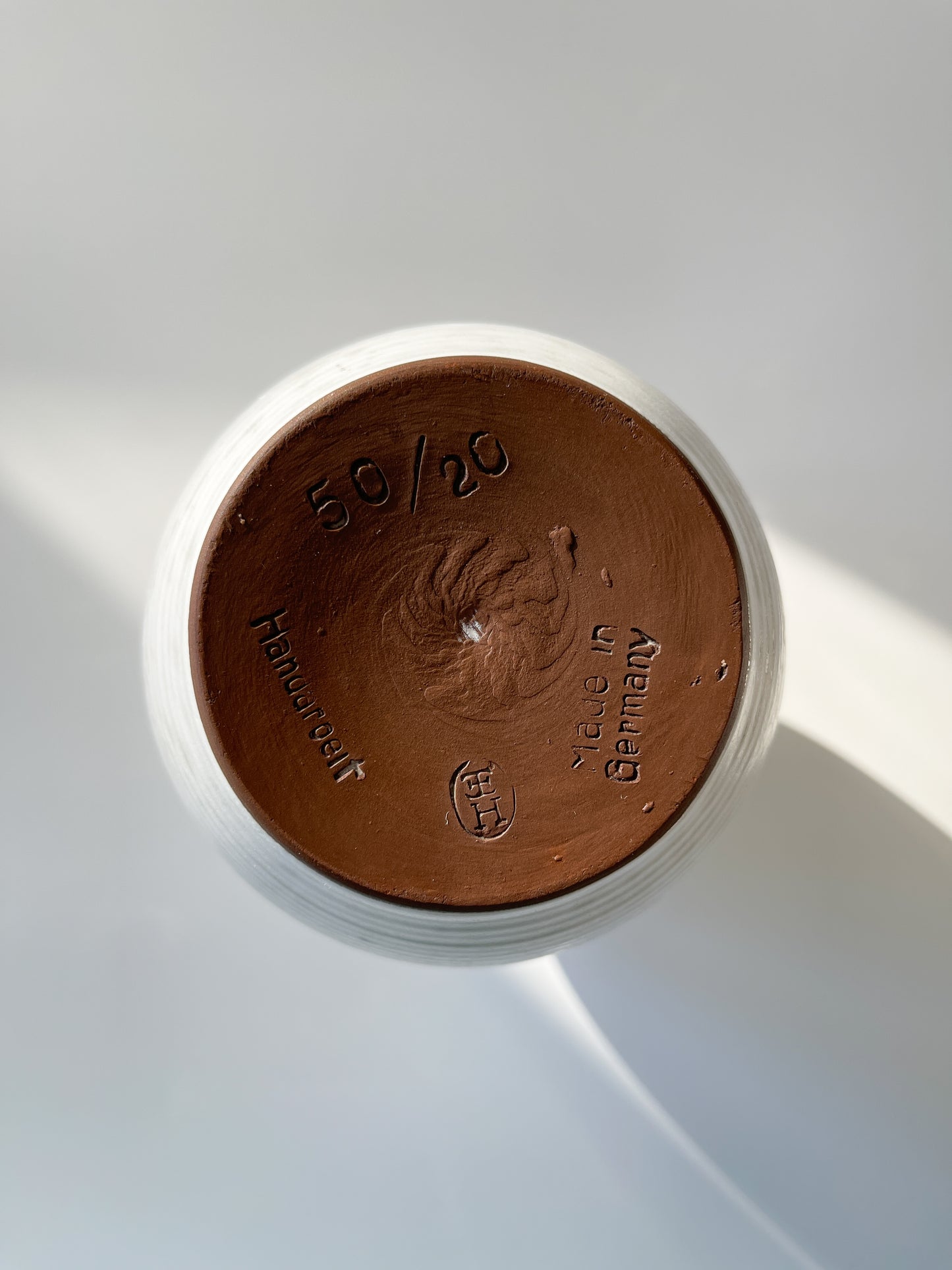 Midcentury Flecked Satin Glaze German Studio Pottery Vase