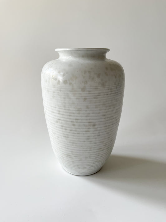 Midcentury Flecked Satin Glaze German Studio Pottery Vase