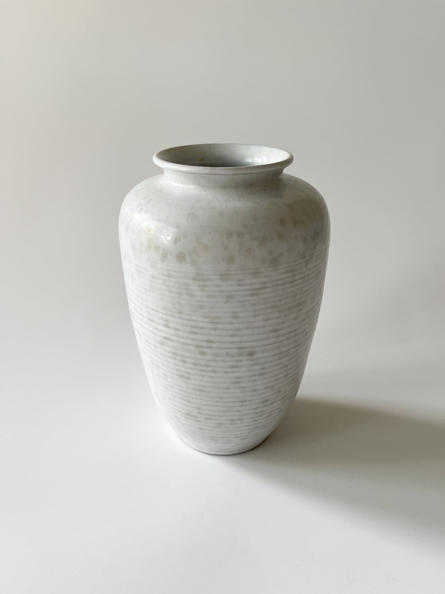 Midcentury Flecked Satin Glaze German Studio Pottery Vase