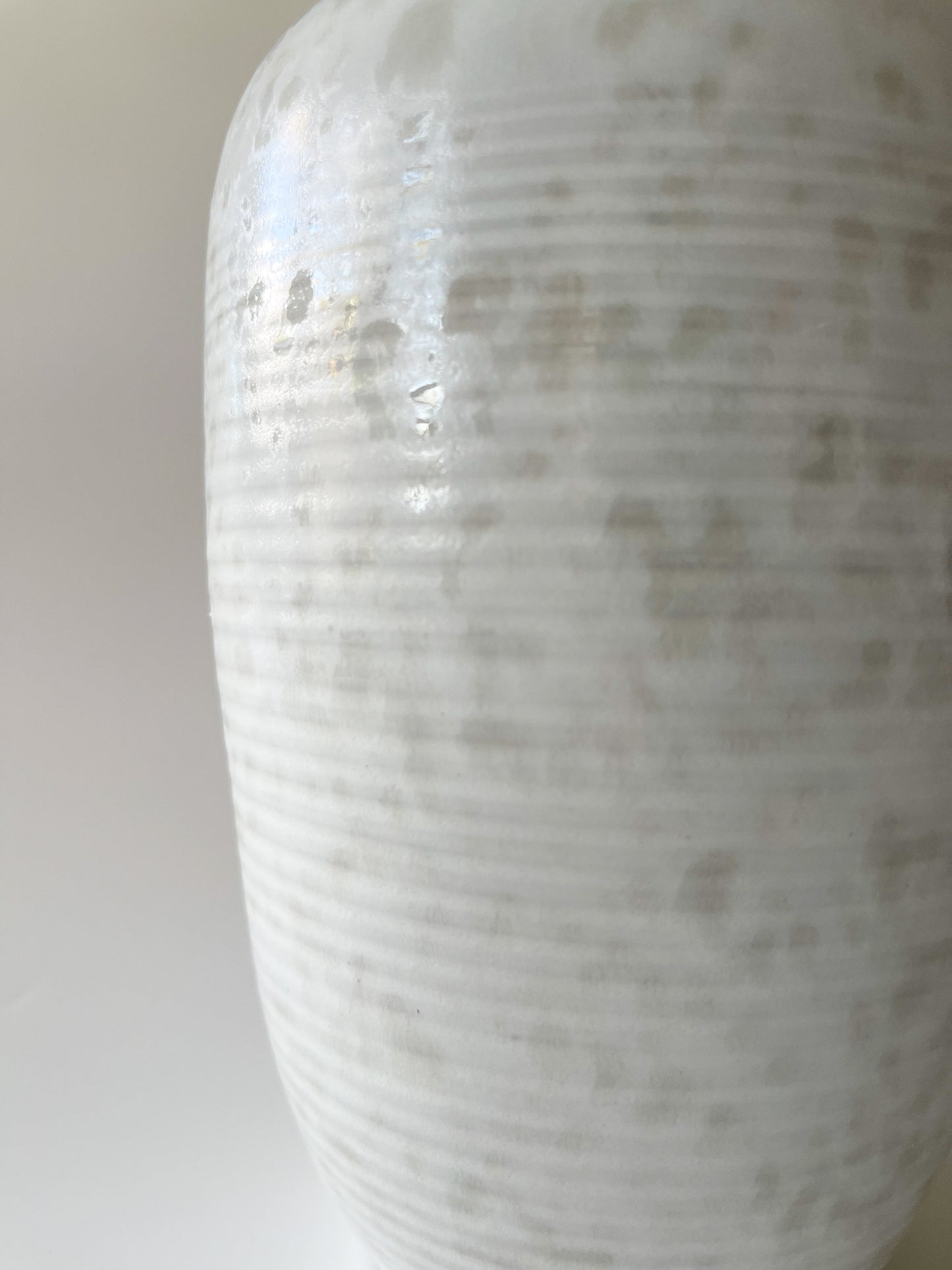 Midcentury Flecked Satin Glaze German Studio Pottery Vase