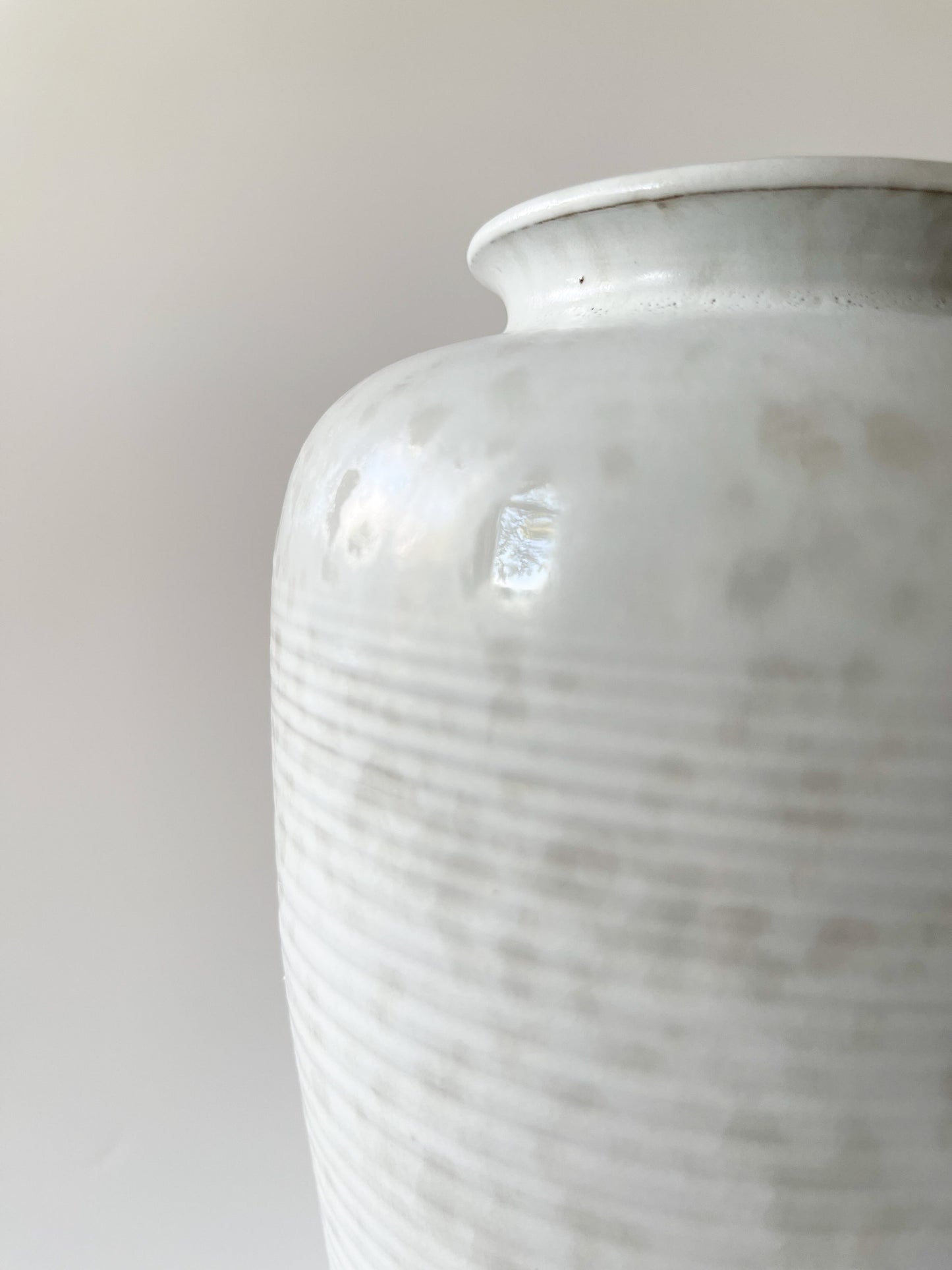 Midcentury Flecked Satin Glaze German Studio Pottery Vase