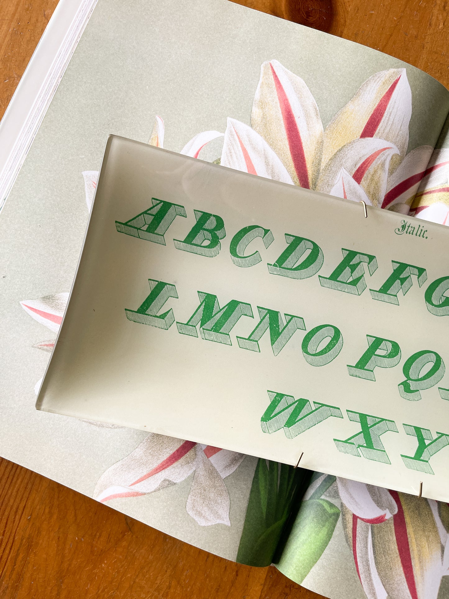 John Derian Decoupage Glass Alphabet Tray