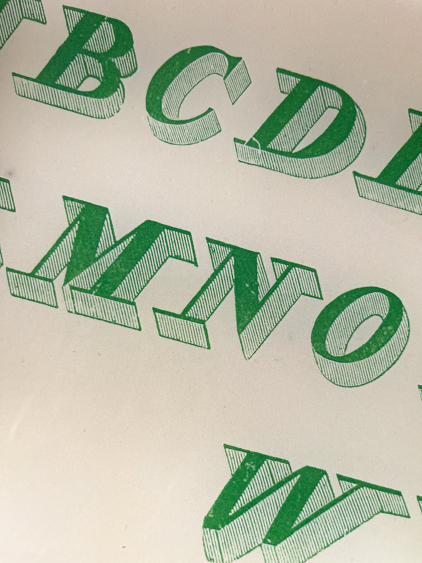 John Derian Decoupage Glass Alphabet Tray