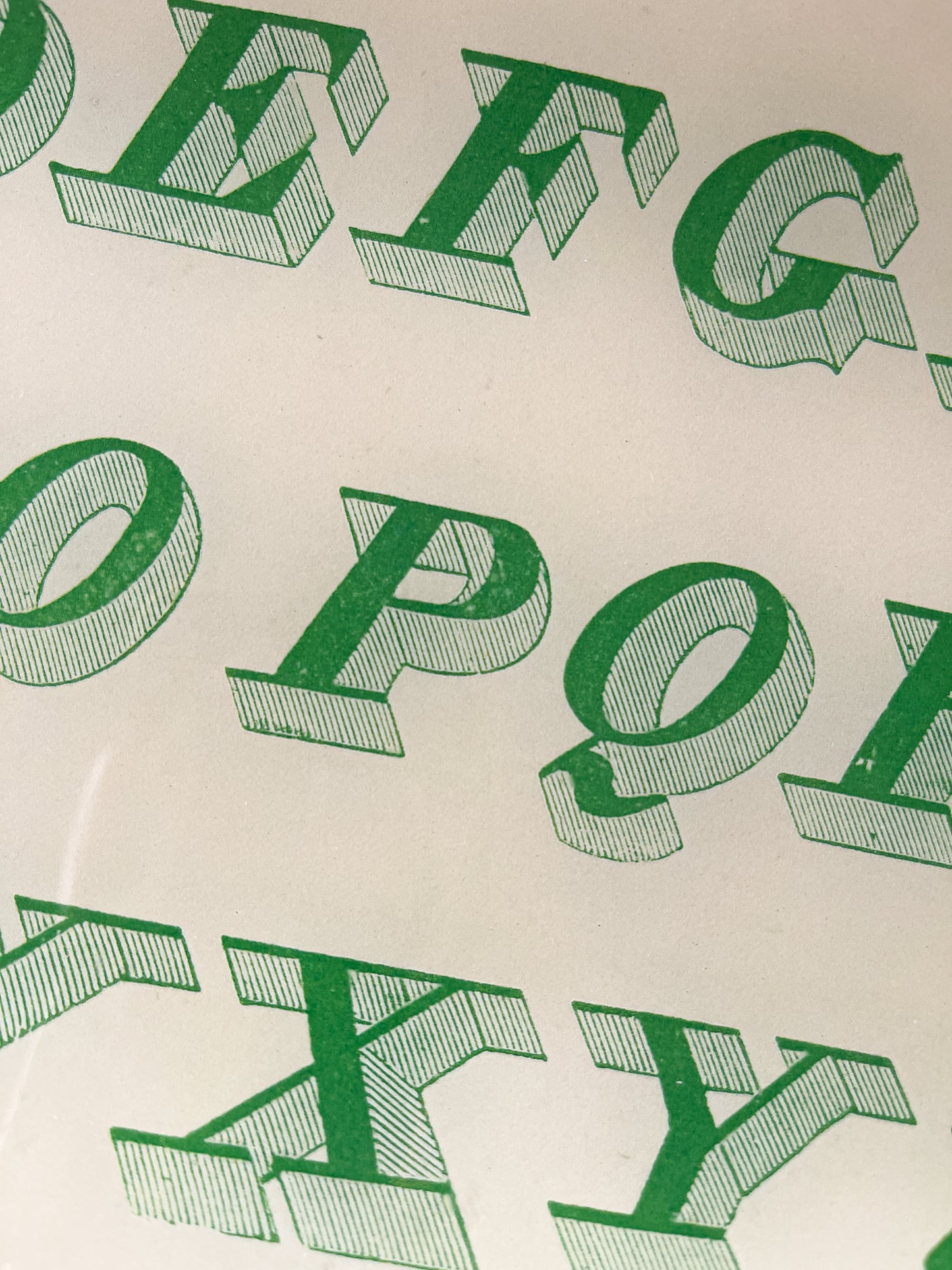 John Derian Decoupage Glass Alphabet Tray