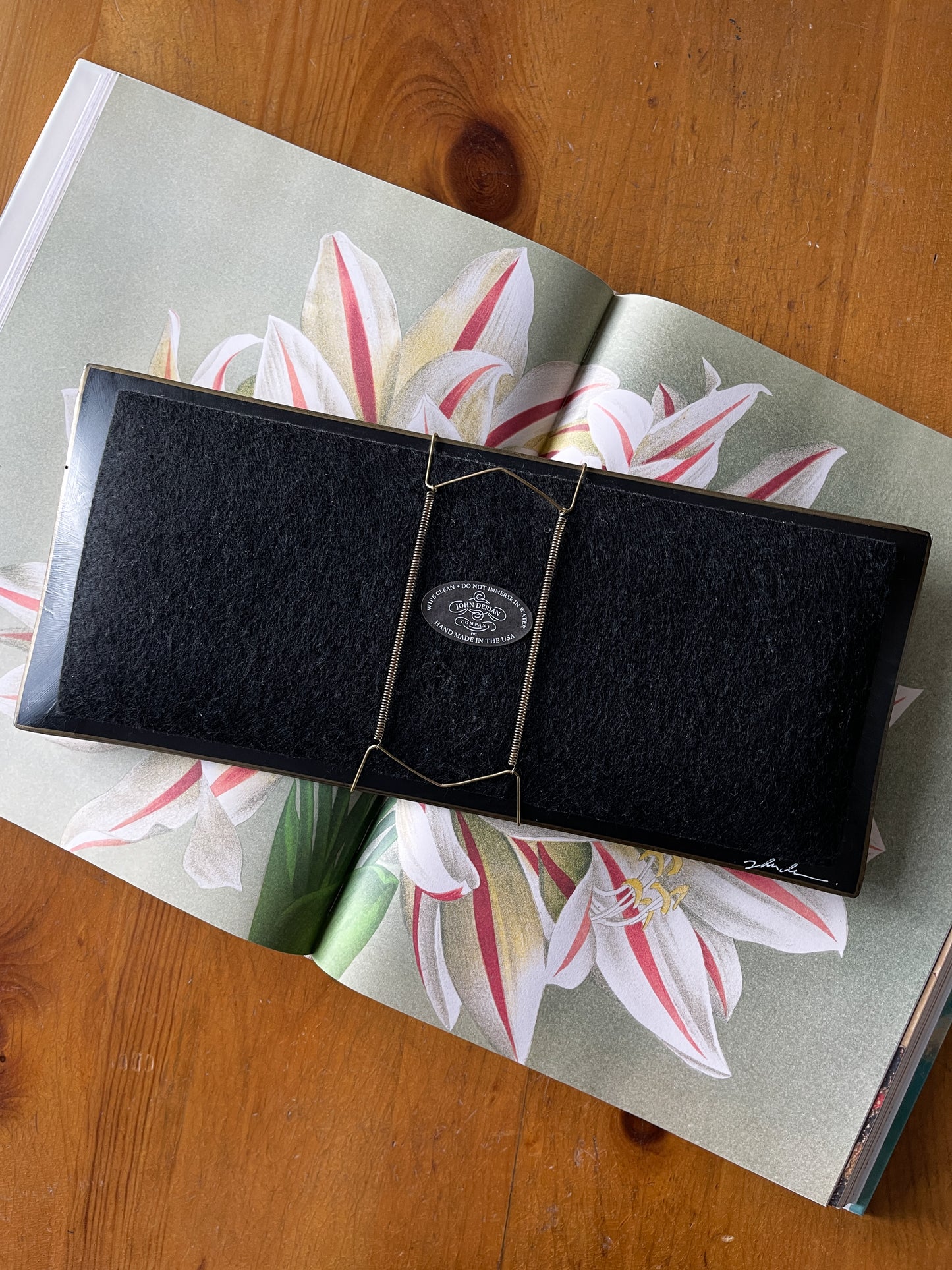 John Derian Decoupage Glass Alphabet Tray