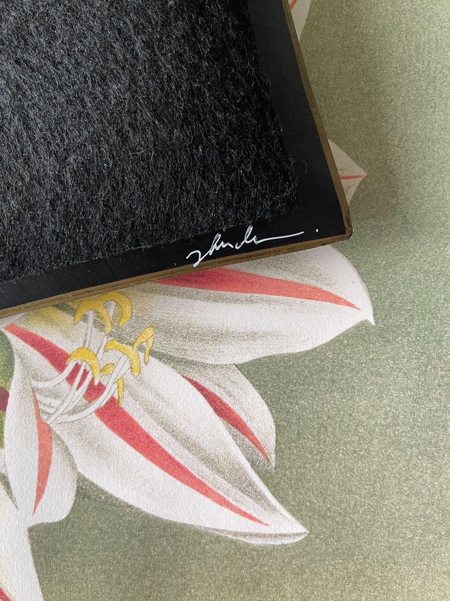 John Derian Decoupage Glass Alphabet Tray