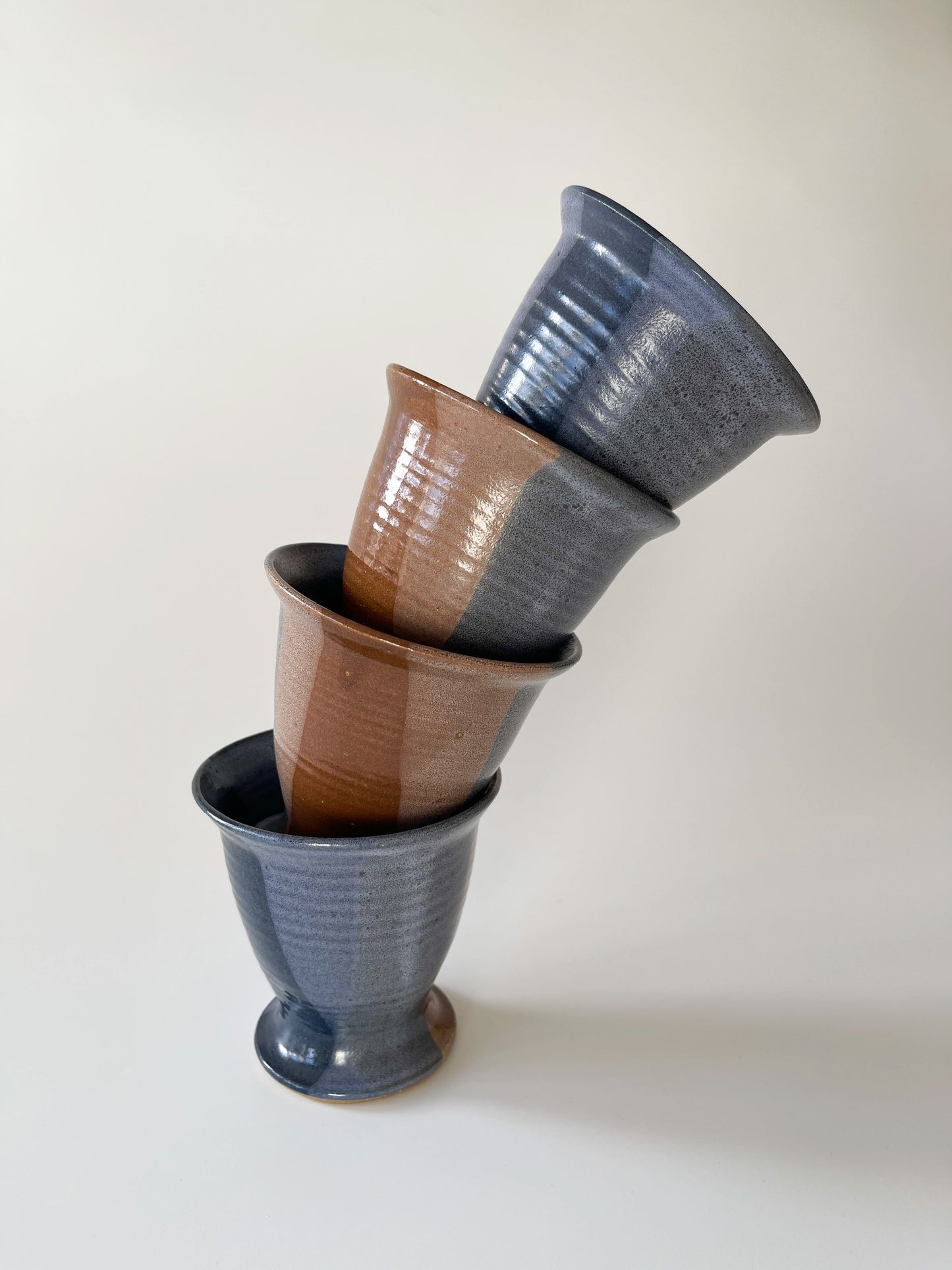 Vintage Leishman Pottery Stoneware Tumblers