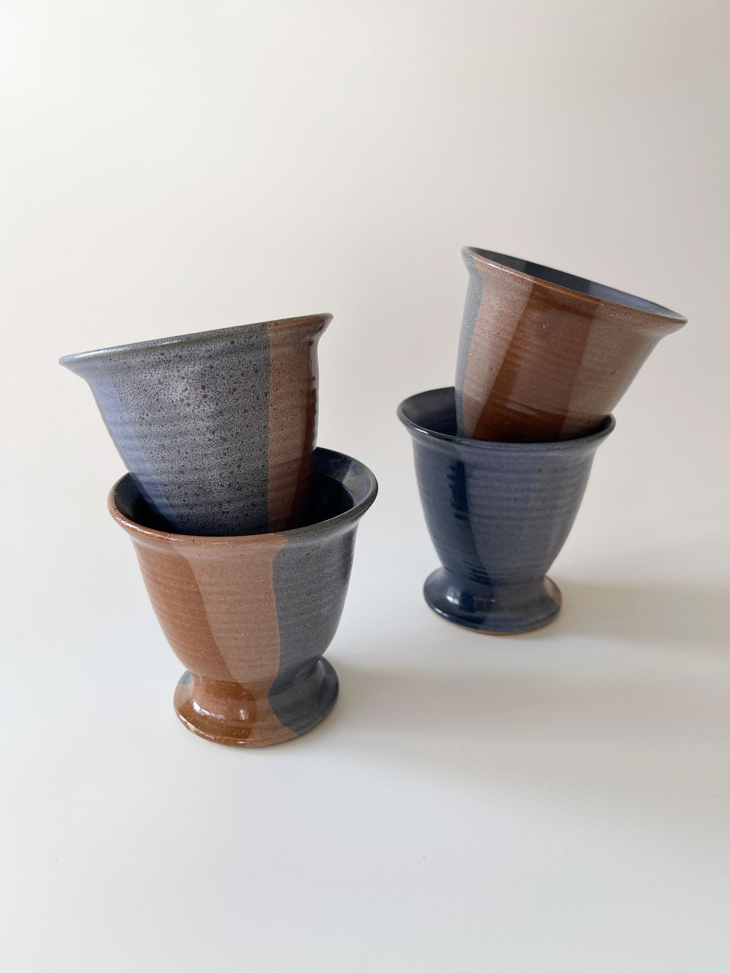 Vintage Leishman Pottery Stoneware Tumblers