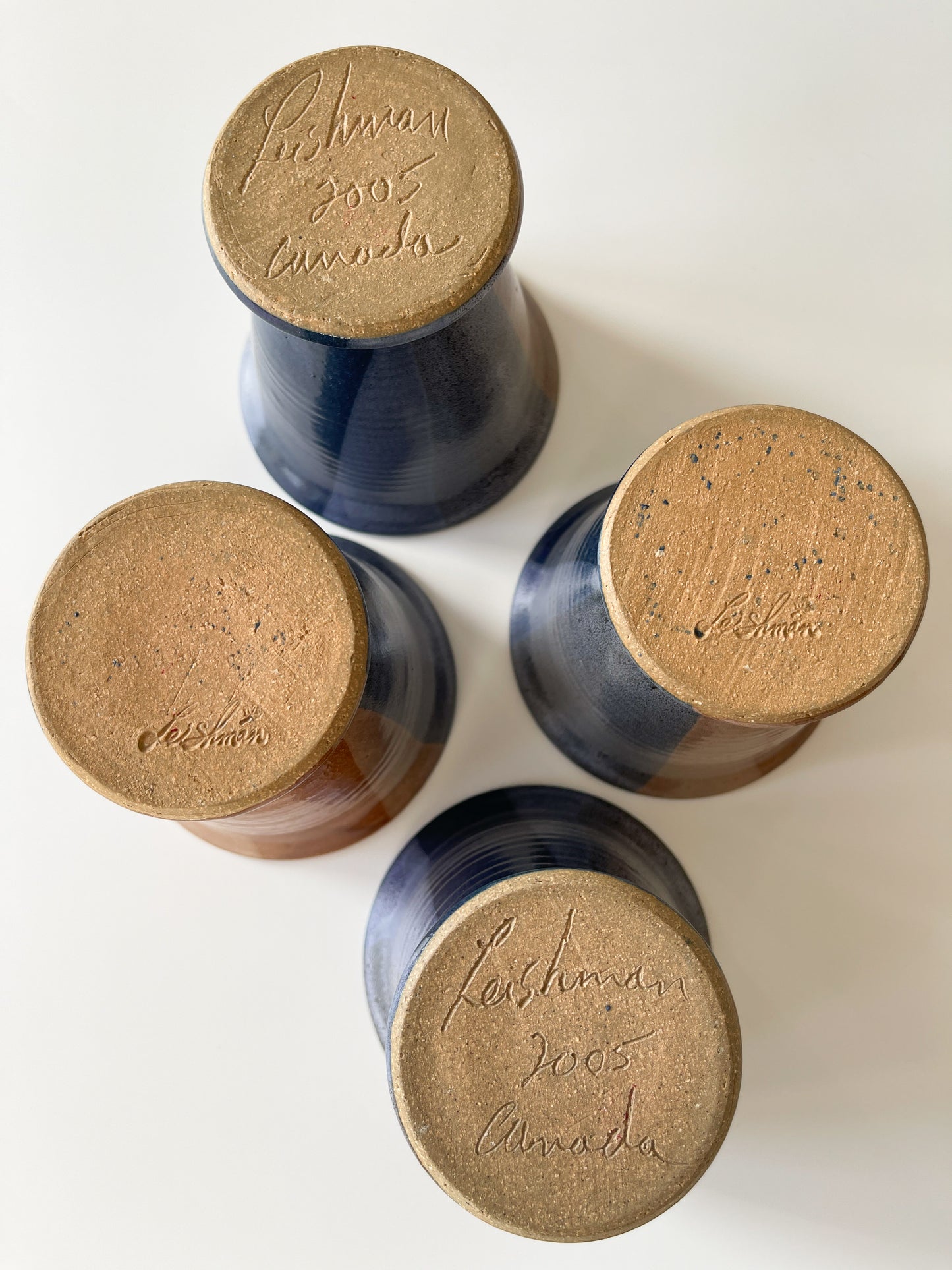 Vintage Leishman Pottery Stoneware Tumblers