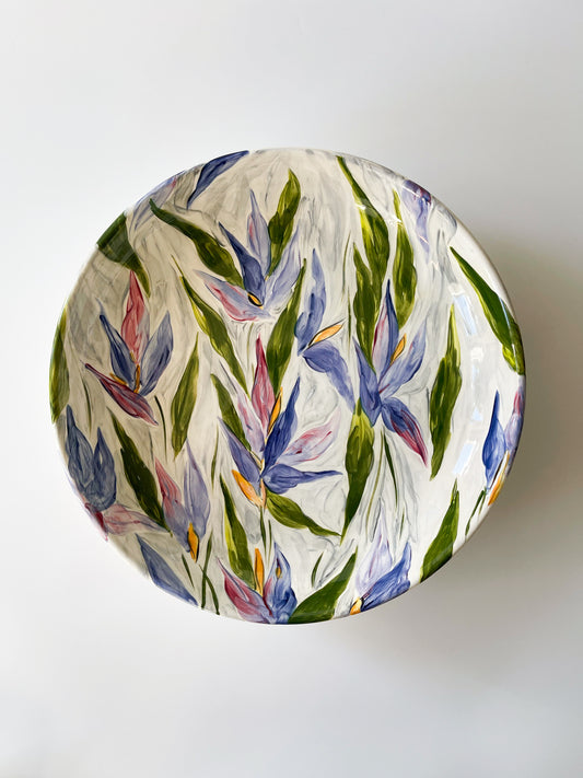 Vintage Hugo Quattrocchi Hand Painted Serving Bowl