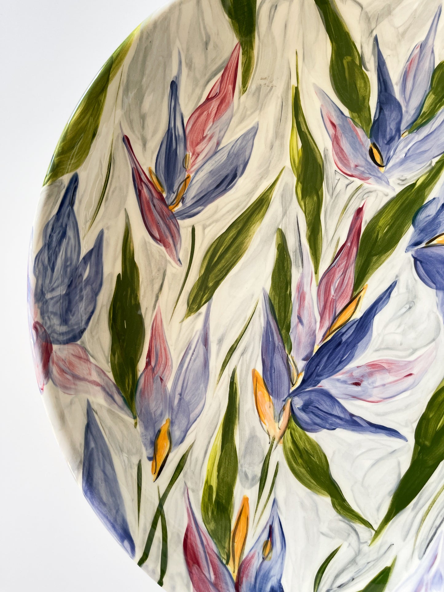 Vintage Hugo Quattrocchi Hand Painted Serving Bowl