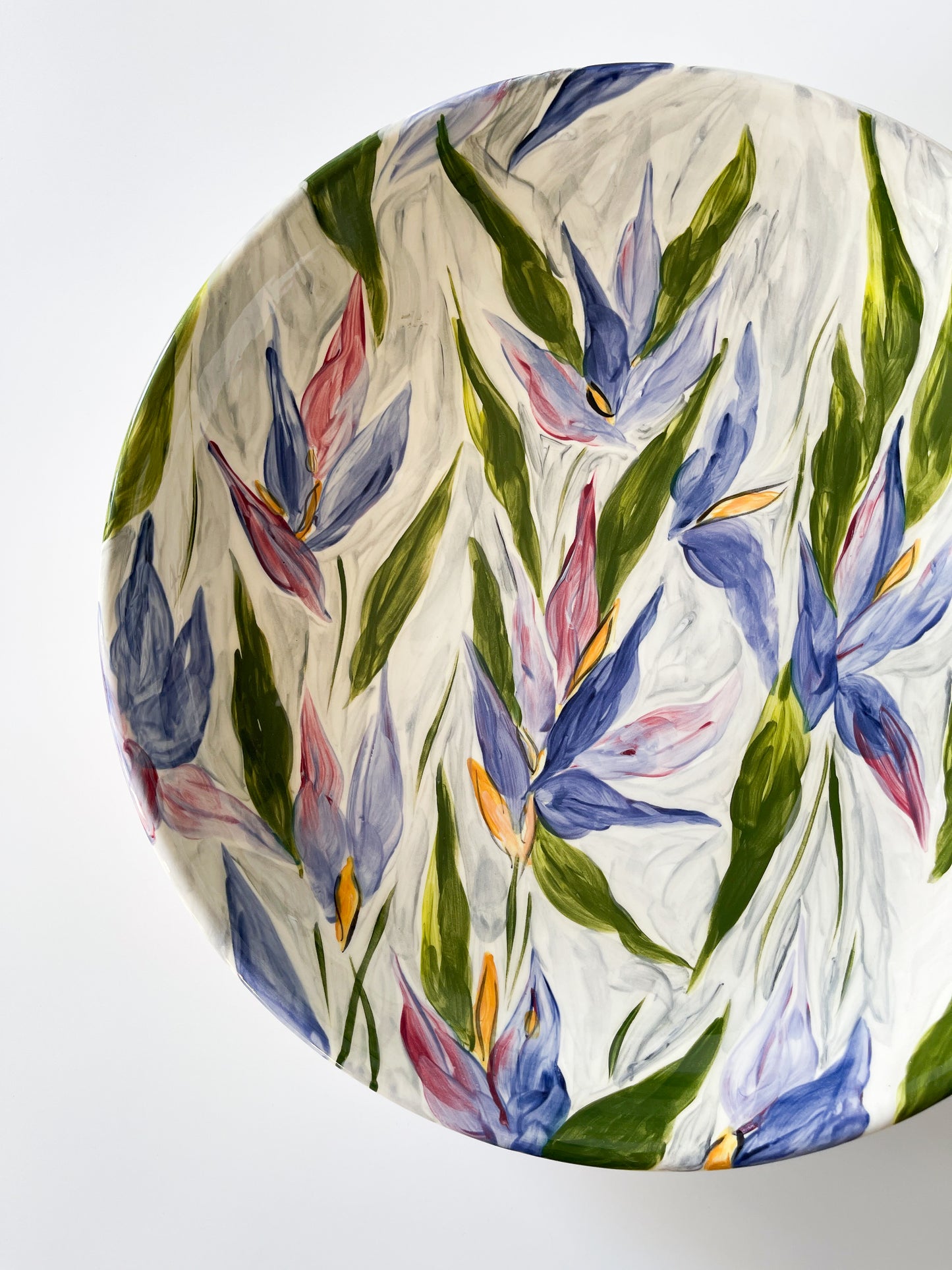 Vintage Hugo Quattrocchi Hand Painted Serving Bowl