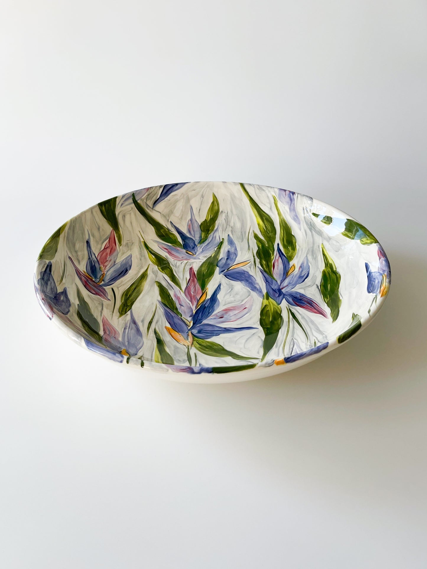 Vintage Hugo Quattrocchi Hand Painted Serving Bowl