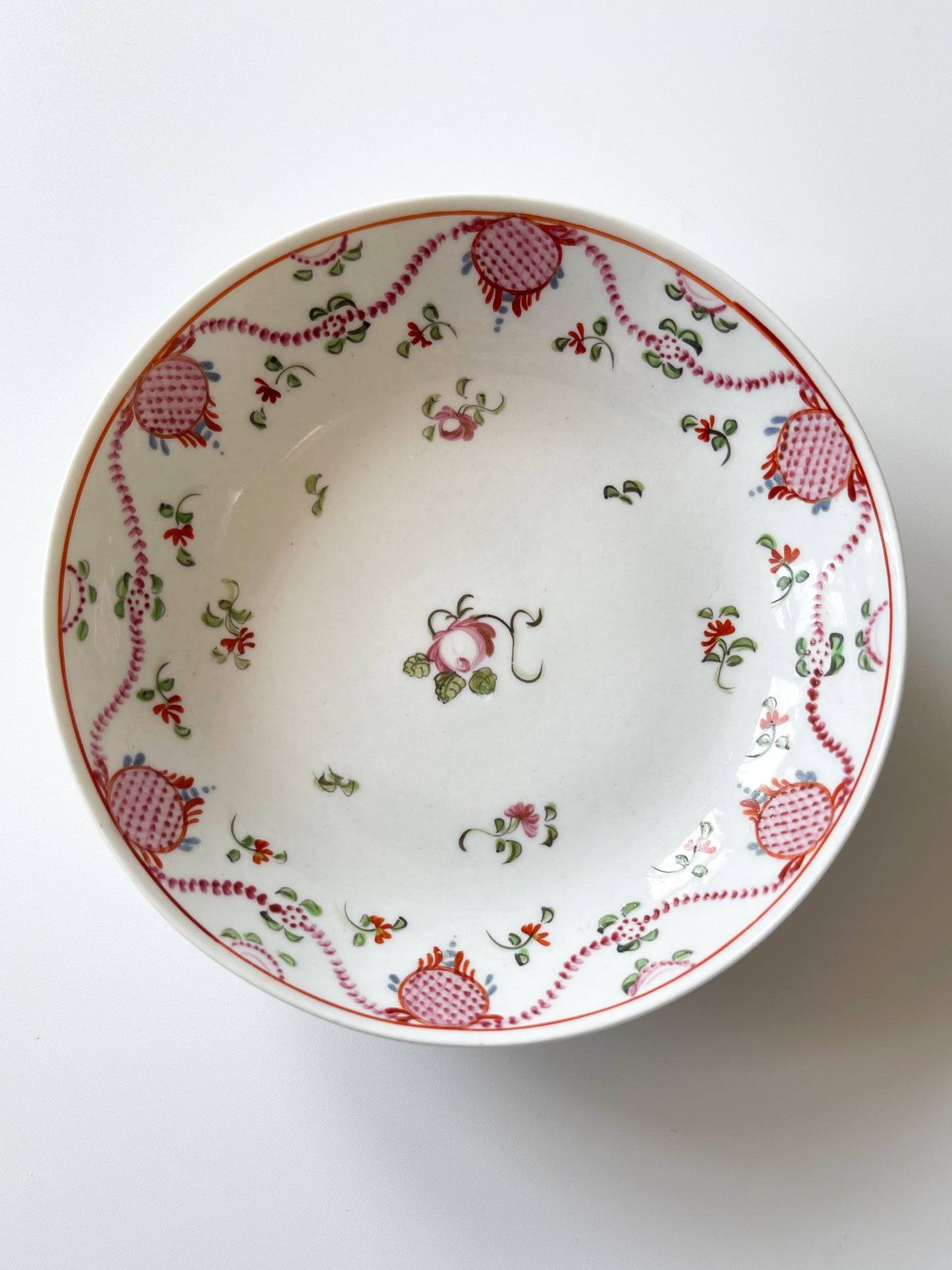 Antique English Porcelain Tea Bowl & Saucer