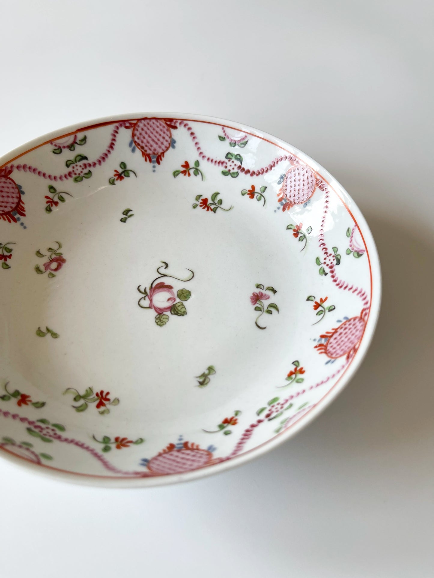 Antique English Porcelain Tea Bowl & Saucer