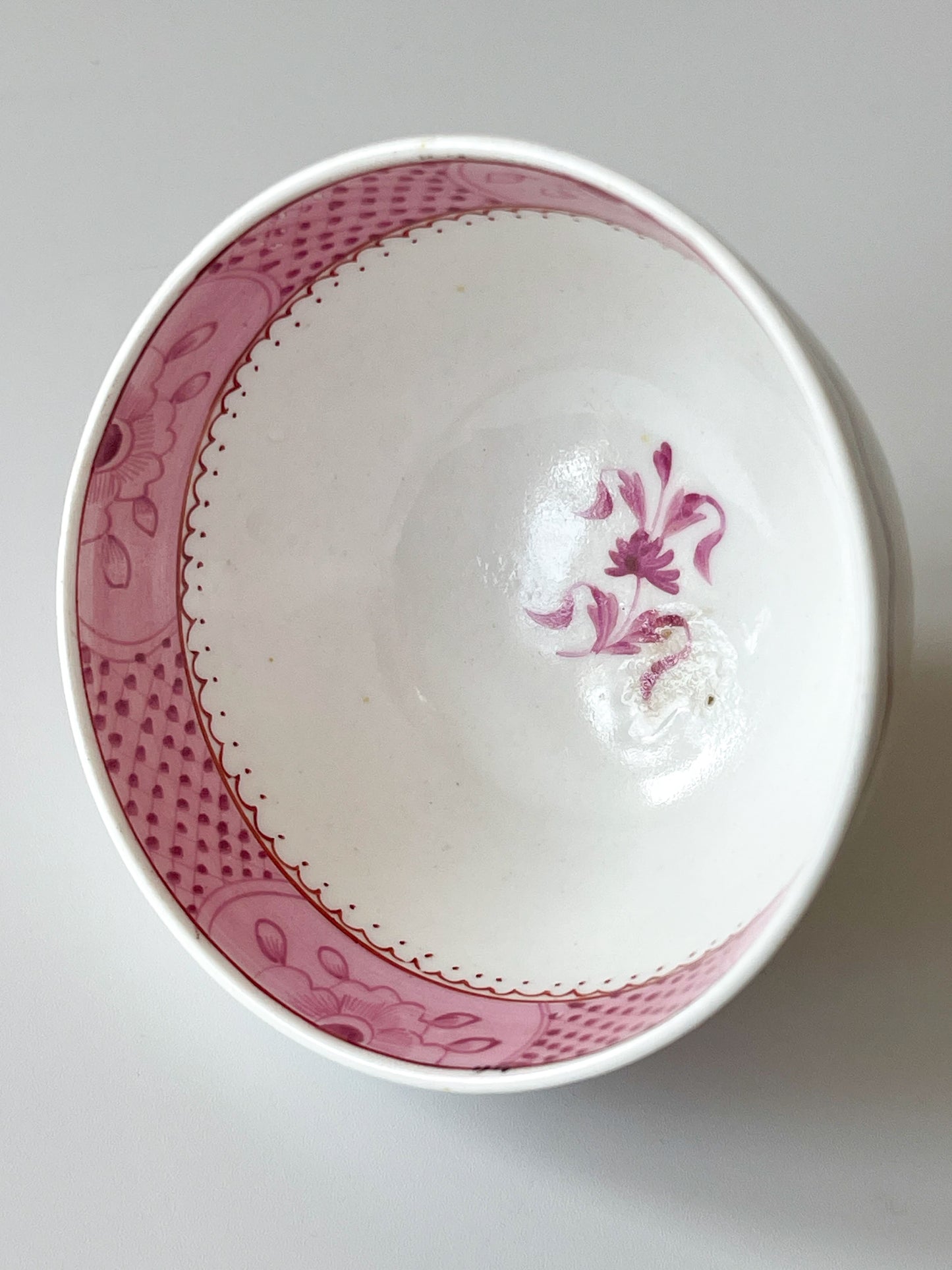 Antique English Porcelain Tea Bowl & Saucer