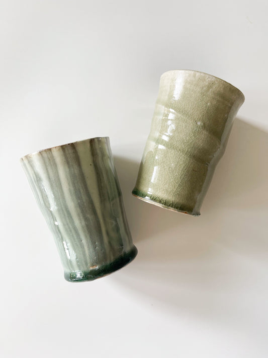 Handcrafted Studio Pottery Organic Tumblers