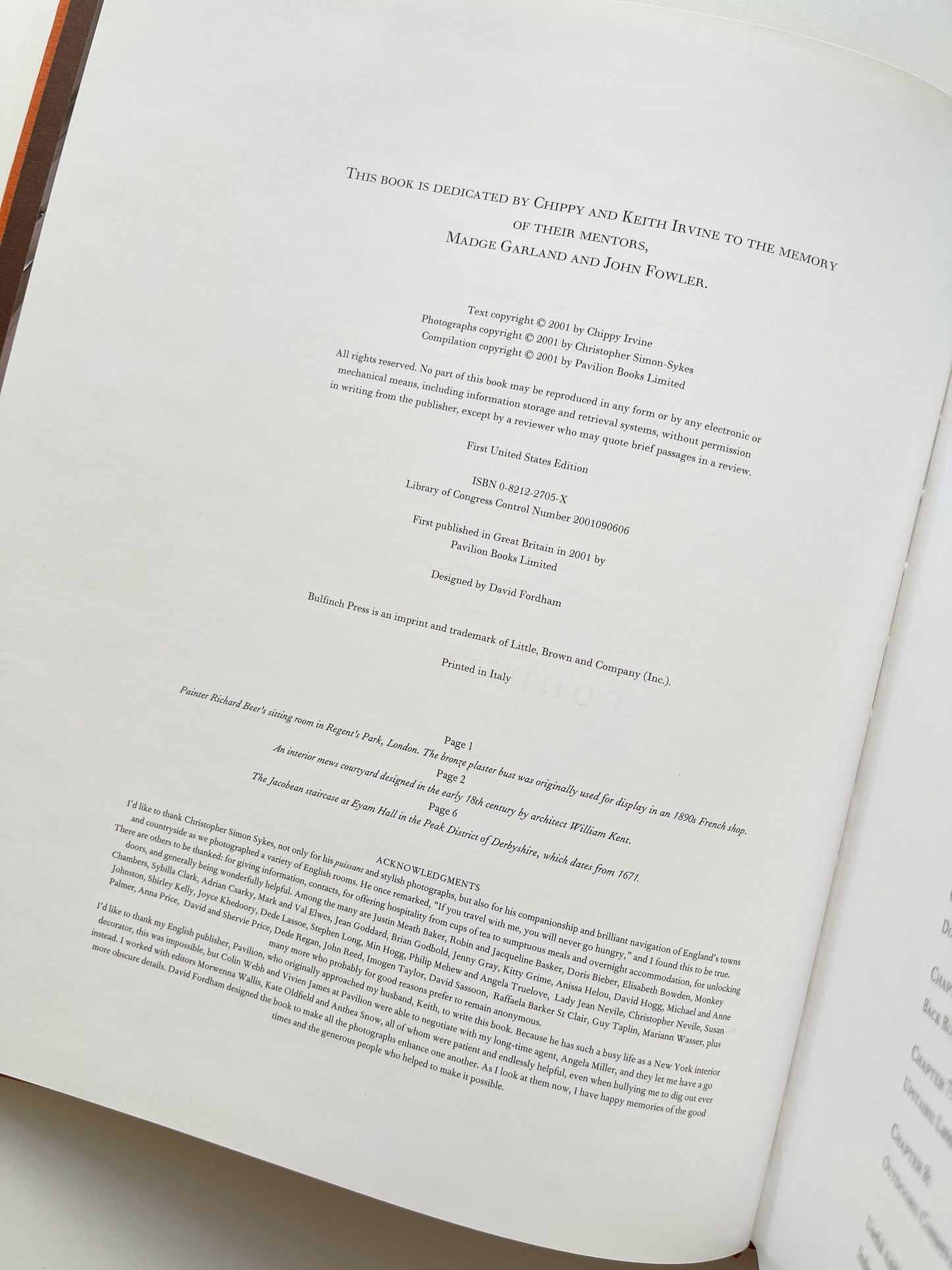 The English Room (2001) by Chippy Irvine