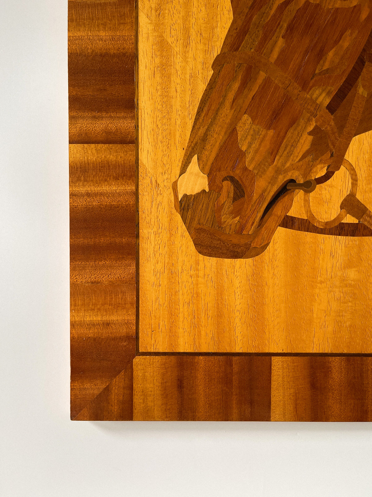 The Favourite by C. V. Court 1978 Marquetry Horse Portrait