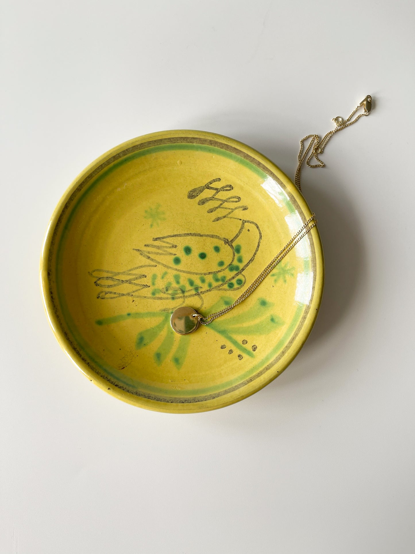 Vintage Nittsjo Sweden Hand Painted Bird Plate