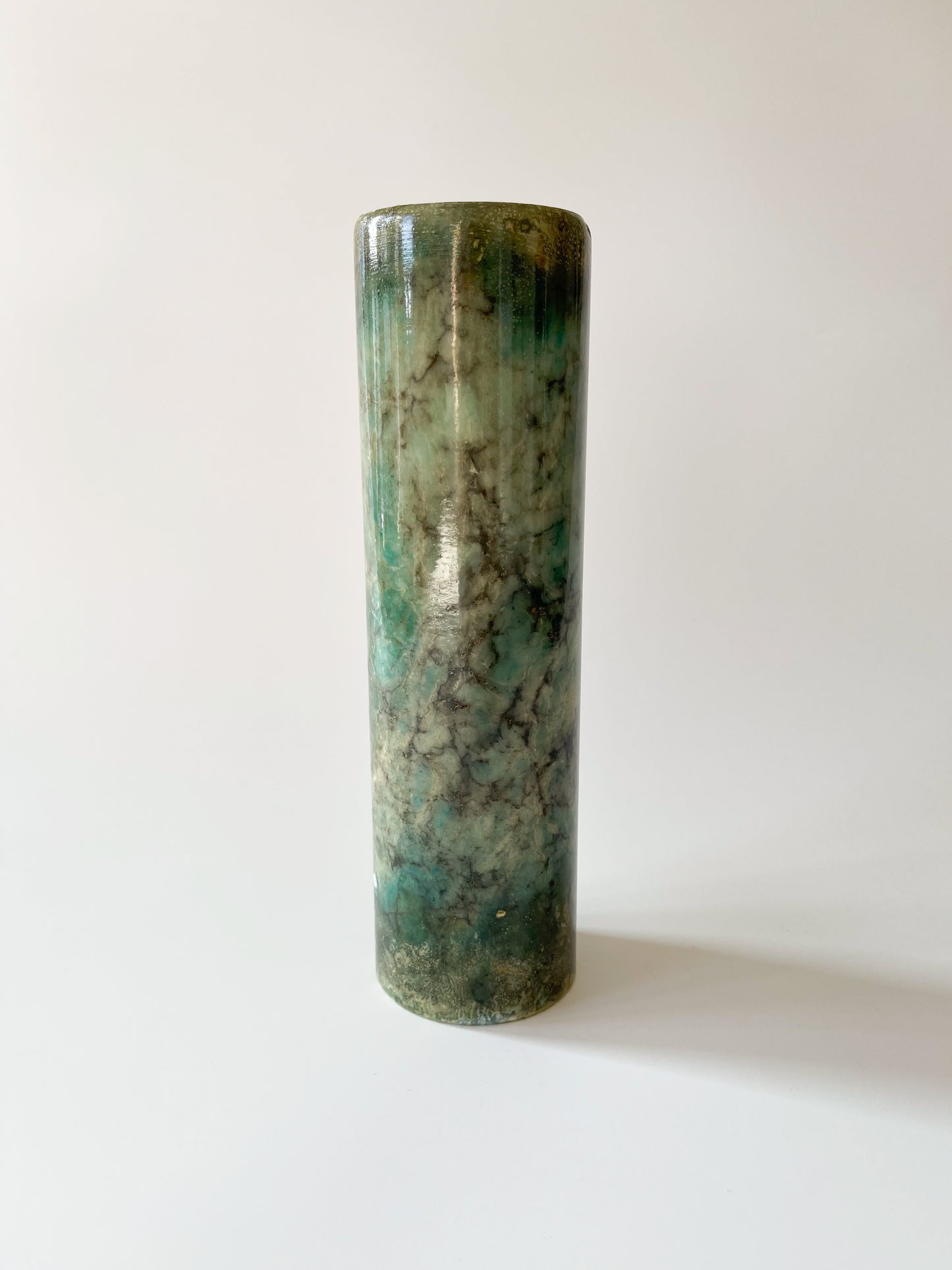 Vintage Hand Carved Italian Alabaster Bud Vase