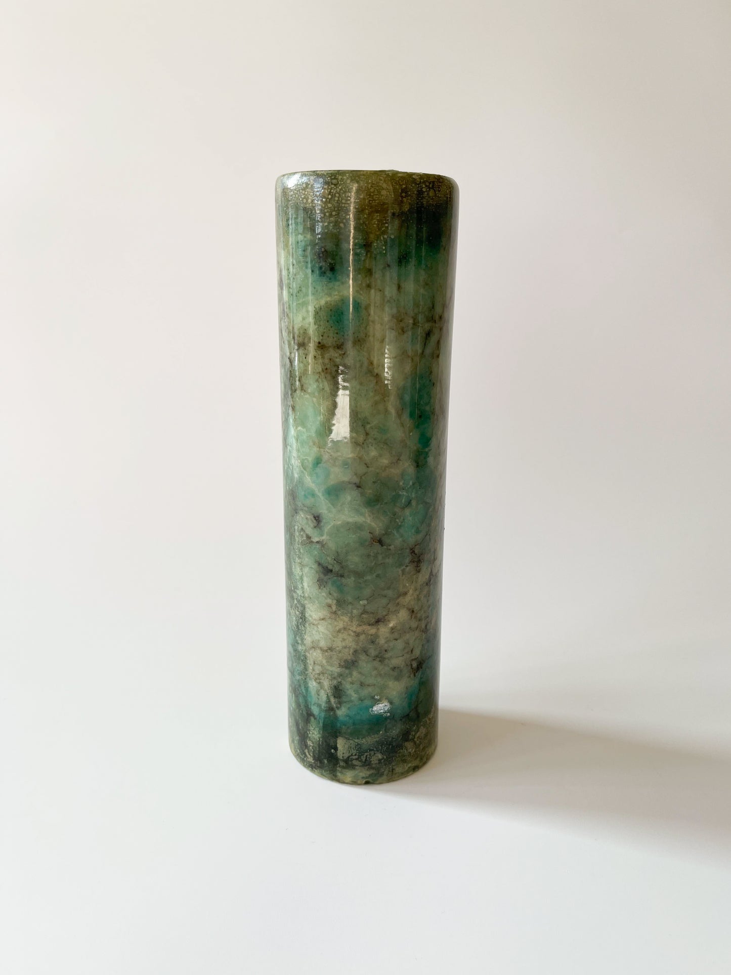 Vintage Hand Carved Italian Alabaster Bud Vase