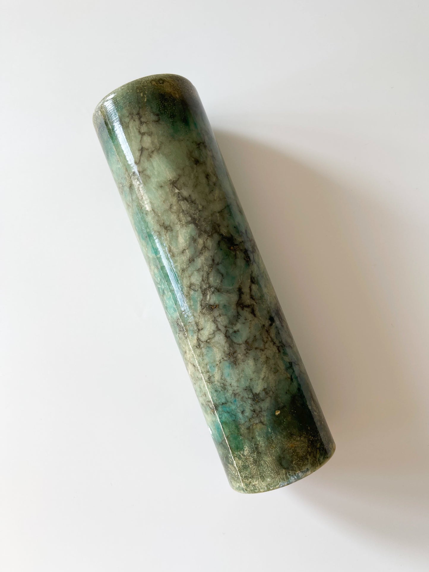 Vintage Hand Carved Italian Alabaster Bud Vase