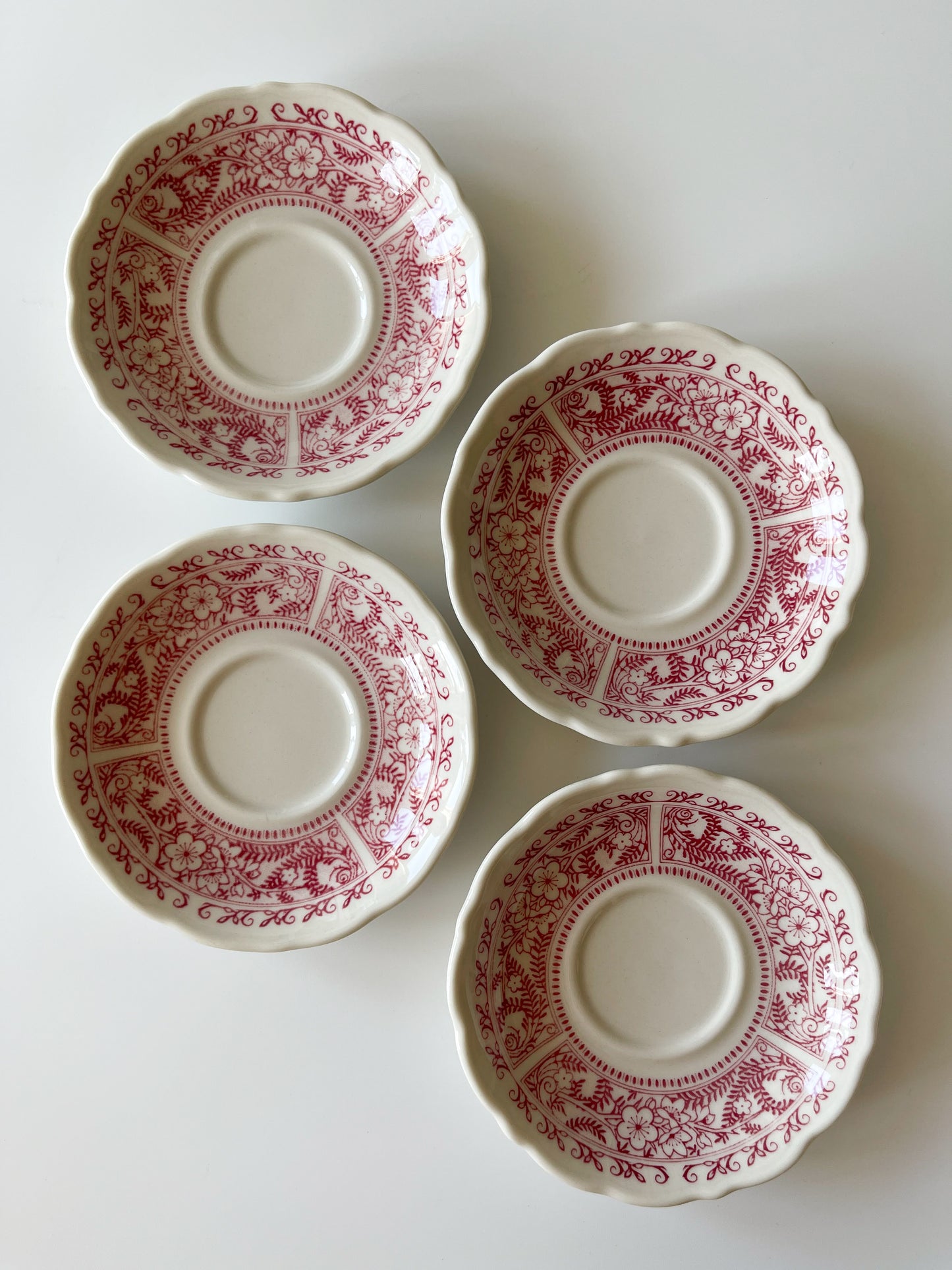 Vintage Syracuse China Strawberry Hill Restaurantware Cups & Saucers