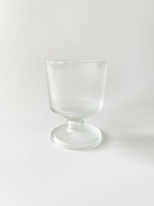 Vintage Small Ribbed Stemmed Glasses