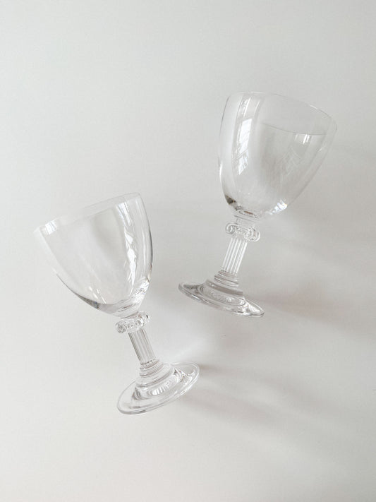 Vintage Mikasa Parthenon Column Water Goblets