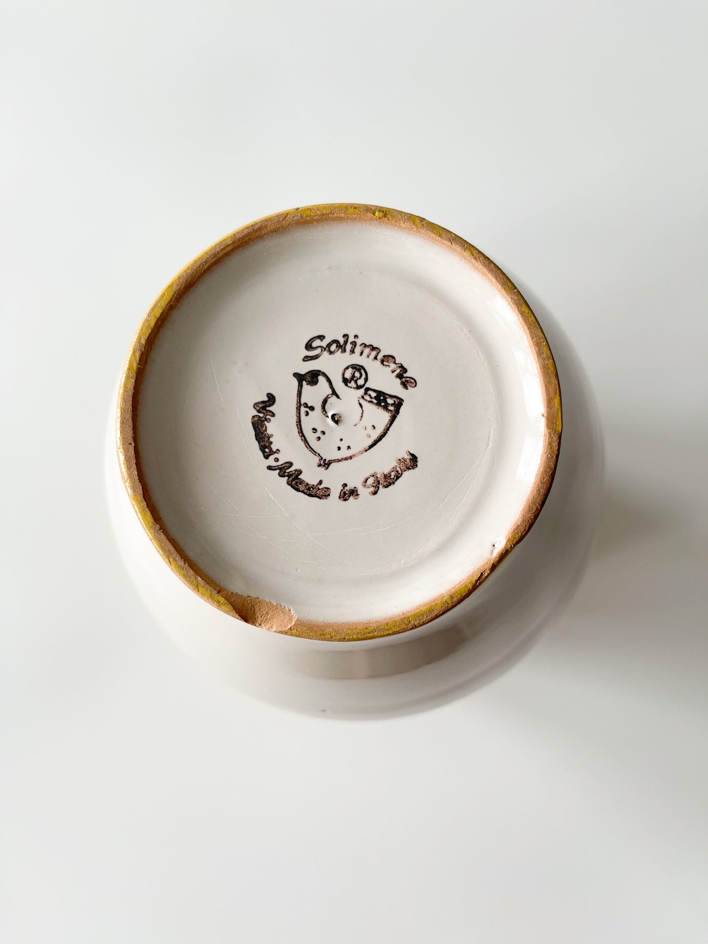 Vintage Vietri Solimene Italian Ceramic Bird Pitcher