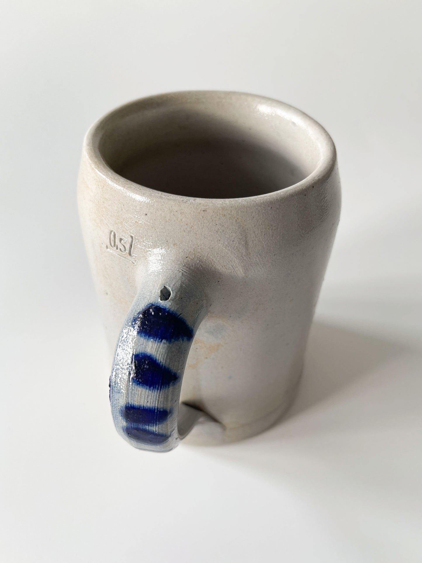 Vintage German Salt Glazed Stoneware Beer Stein 0.5L