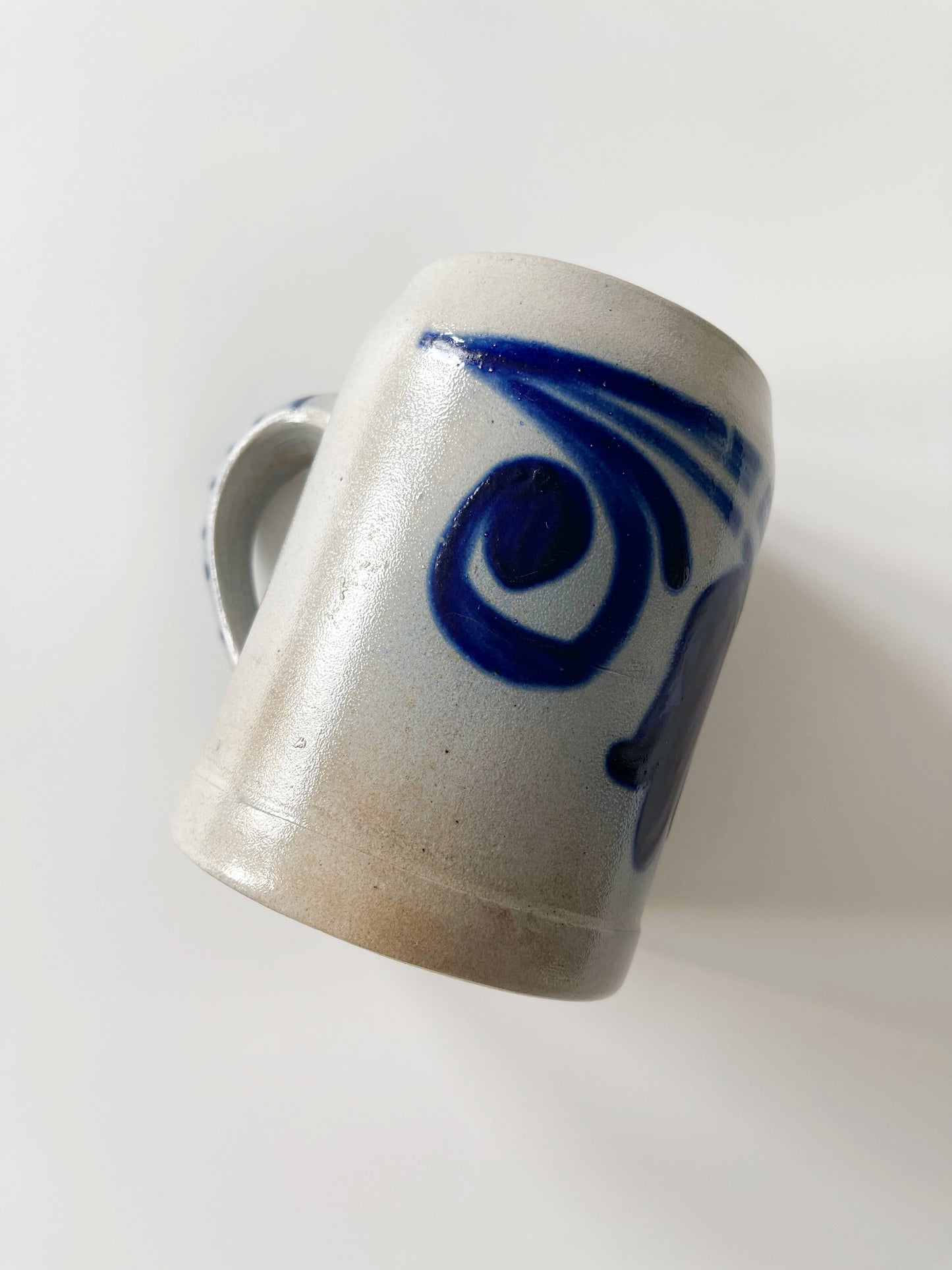 Vintage German Salt Glazed Stoneware Beer Stein 0.5L