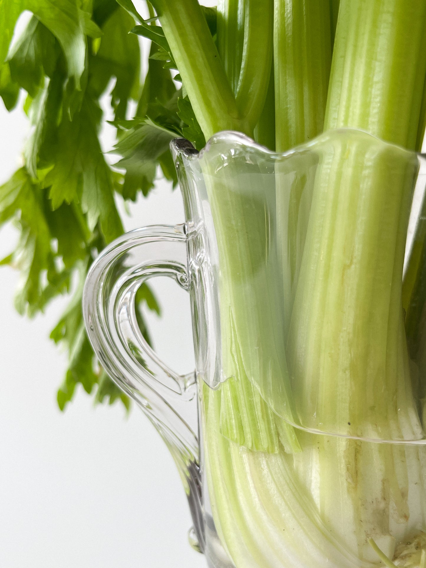 Antique EAPG Footed Celery Vase Spooner