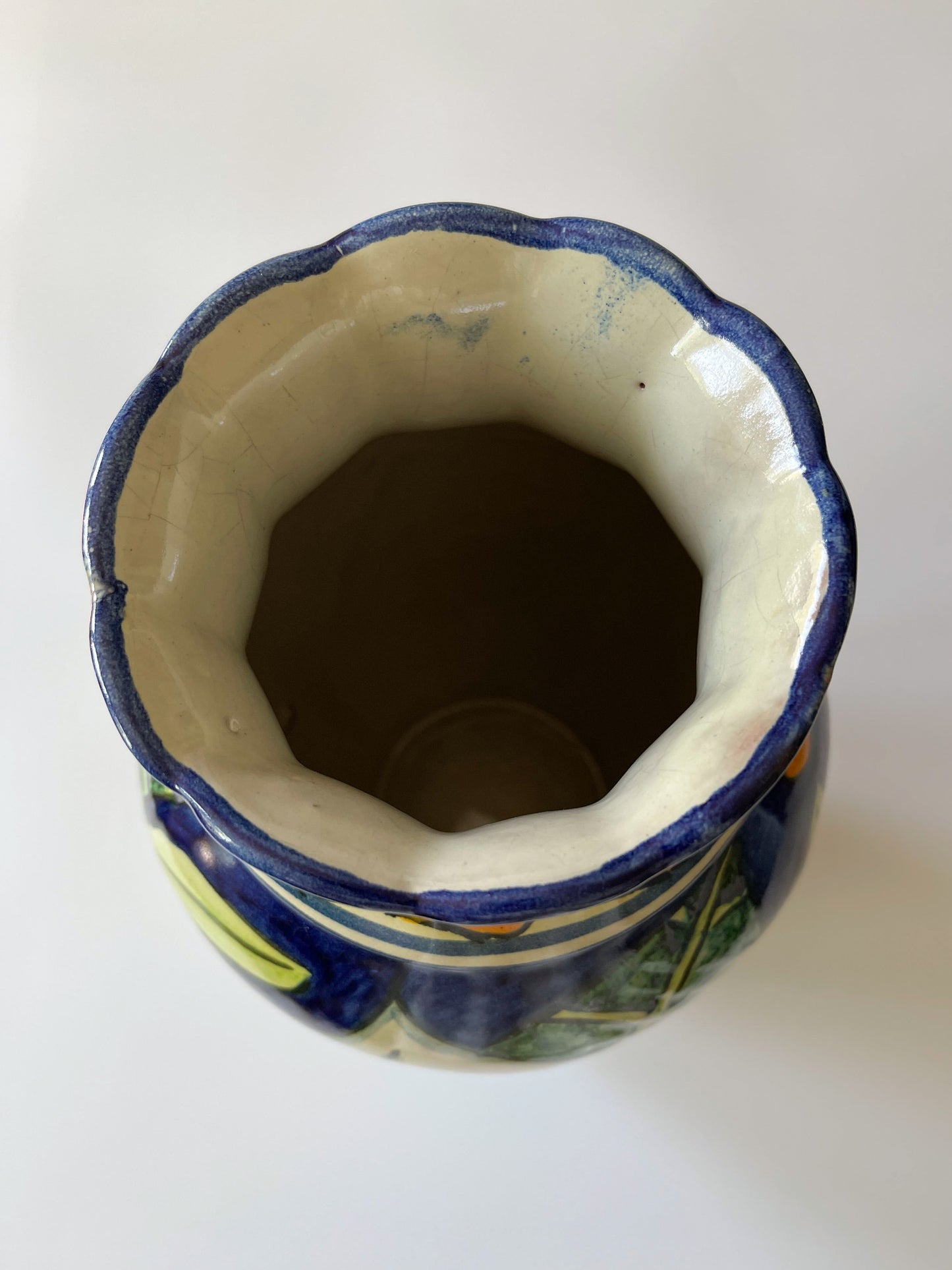 Vintage Large Mexican Talavera Pottery Vase