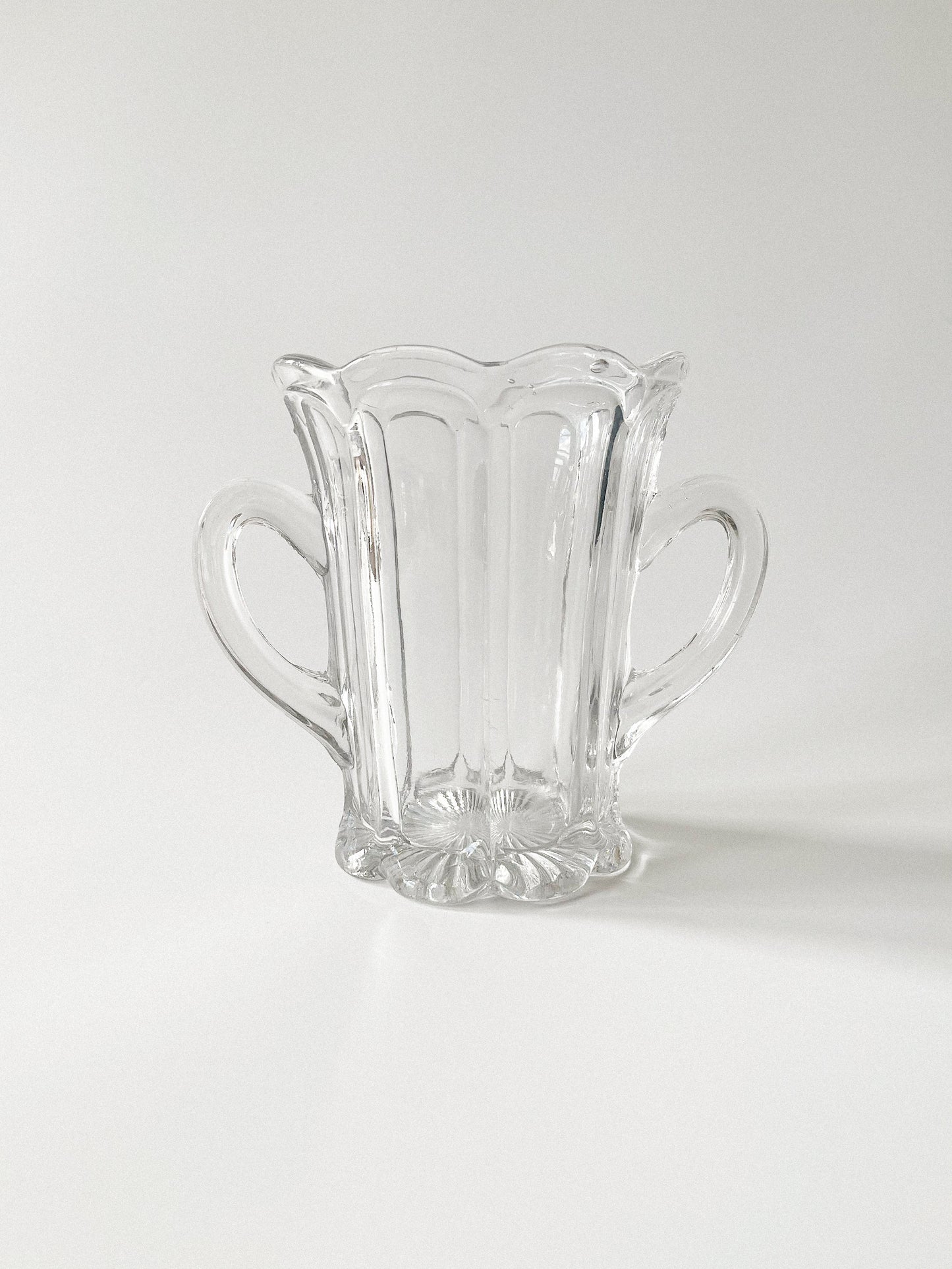 Antique EAPG O'Hara Glass Loop Celery Vase