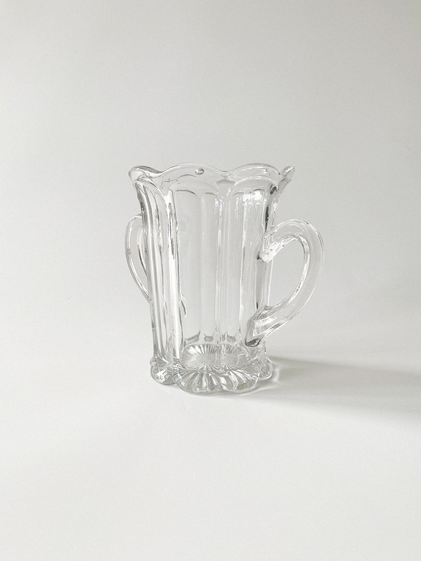 Antique EAPG O'Hara Glass Loop Celery Vase