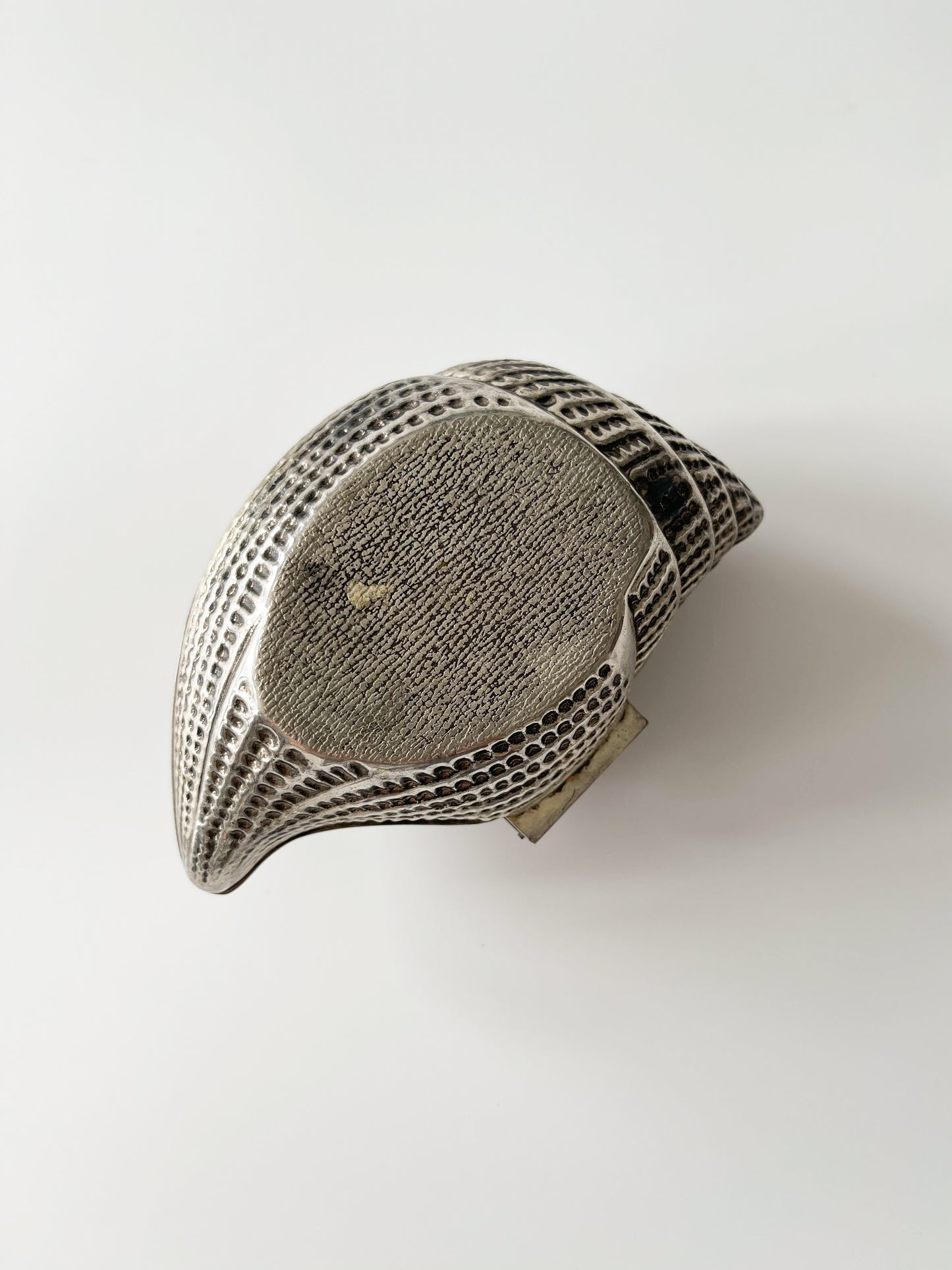 Vintage Italian Silver Plated Shell Trinket Box