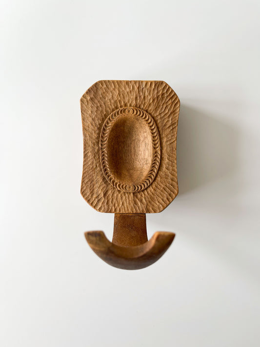 Vintage Hand Carved Wooden Wall Hook