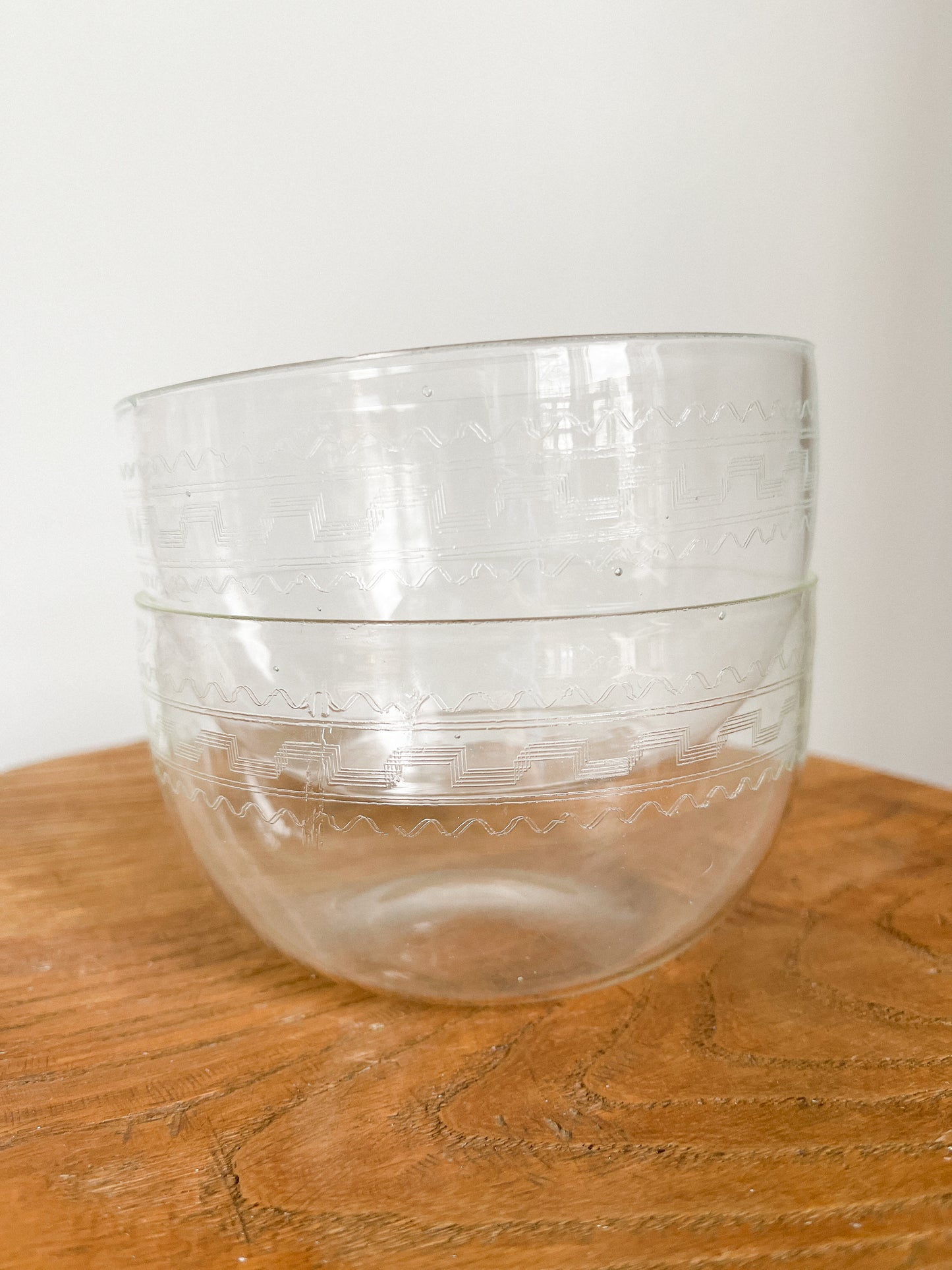 Antique Victorian Etched Glass Finger Bowls