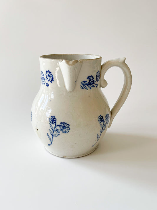Antique Saint-Uze French Stoneware Pitcher