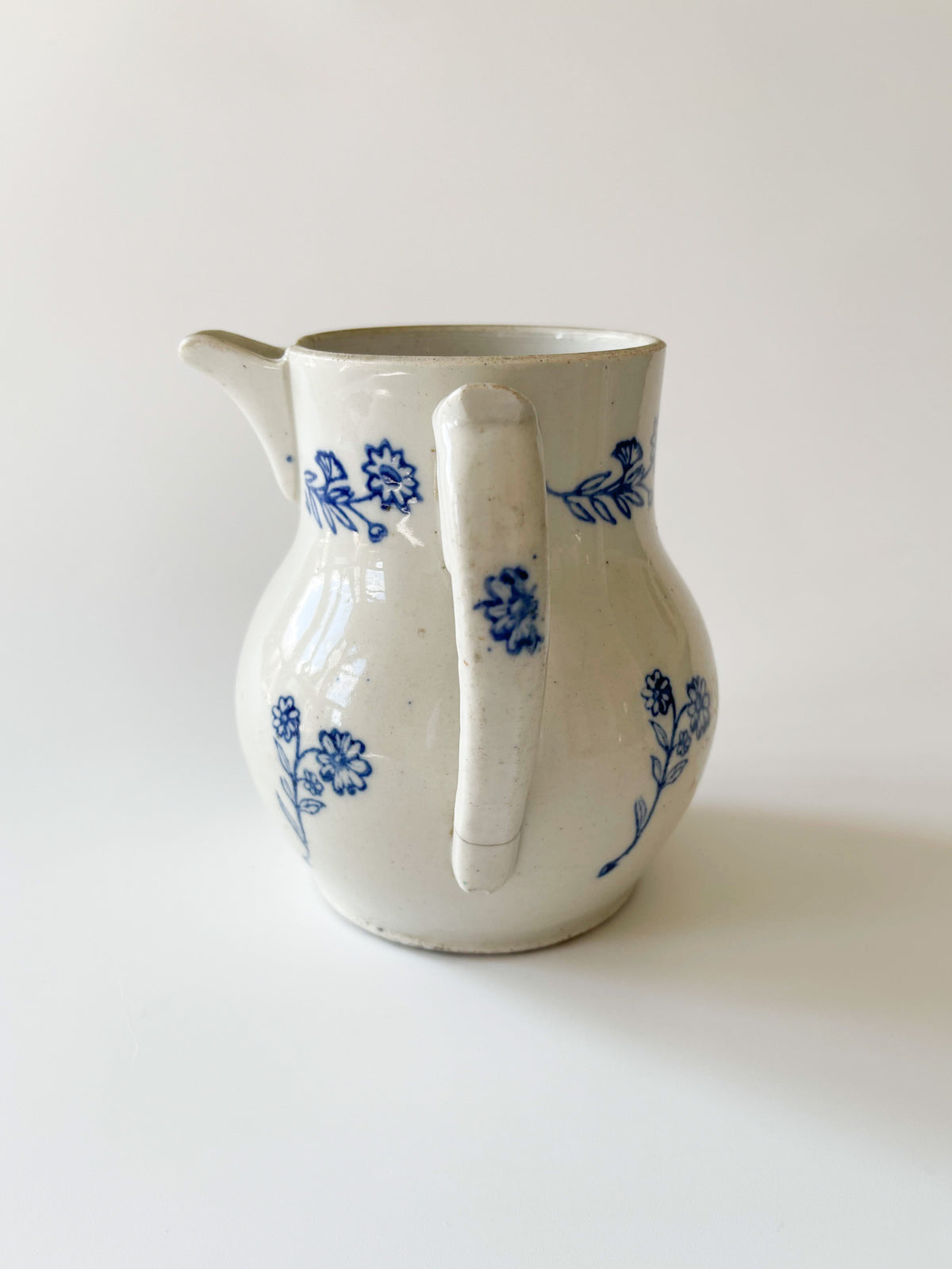 Antique Saint-Uze French Stoneware Pitcher