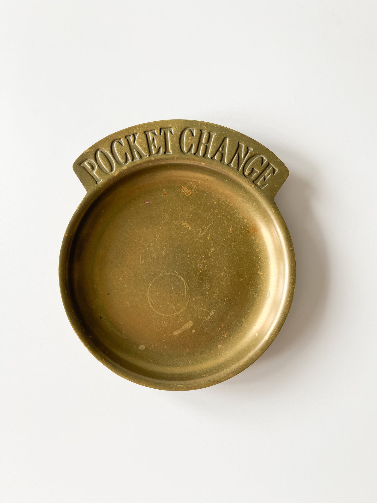Vintage Brass Pocket Change Dish