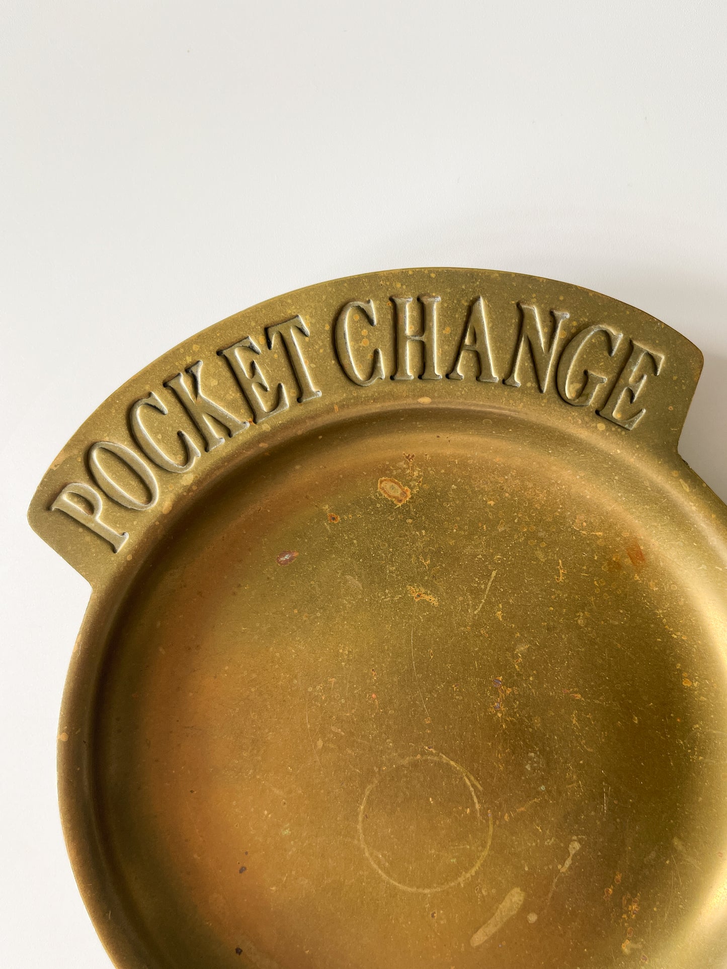 Vintage Brass Pocket Change Dish