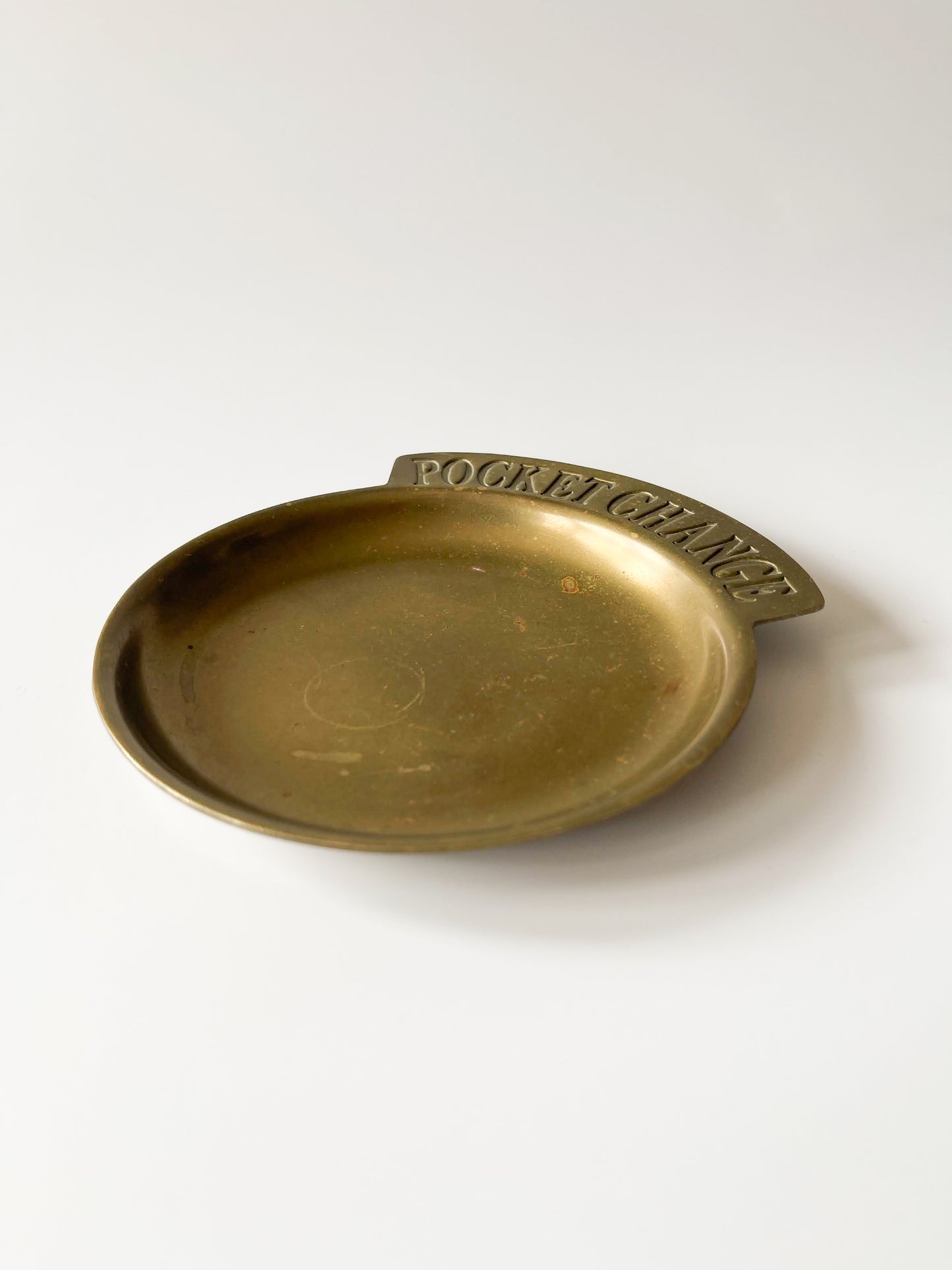 Vintage Brass Pocket Change Dish